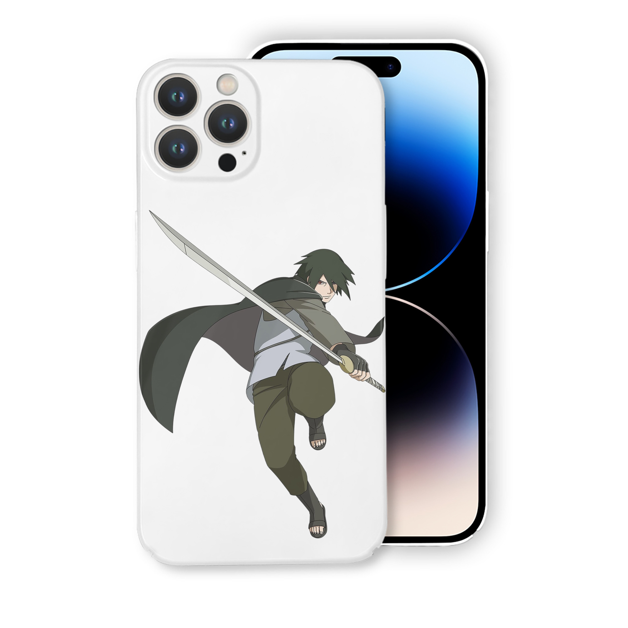 （画像用） NARUTO -ナルト- うちは サスケ Uchiha Sasuke 【iPhone 14シリーズ対応】ハードケース